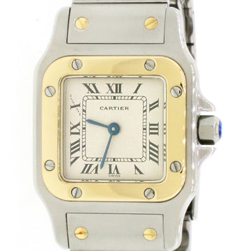 Cartier Santos Steel & Gold Ladies Quartz Watch 24mm 166930