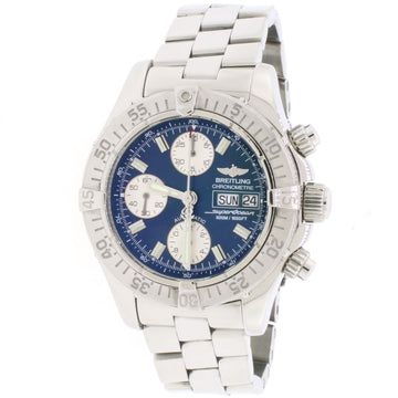 Breitling Chrono SuperOcean Day Date Blue Dial 42MM Automatic Stainless Steel Mens Watch A13340