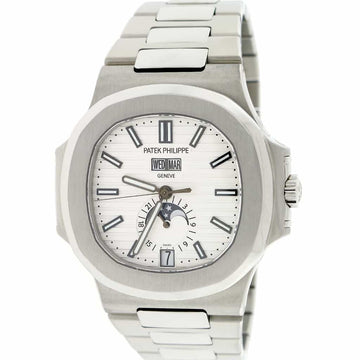 Patek Philippe Complications Nautilus Annual Calendar 41mm Automatic Steel Watch 5726/1A-010 Box Papers
