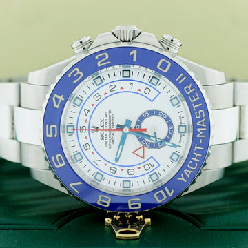 Rolex Yacht-Master II Blue Ceramic Bezel 44MM Automatic Stainless Steel Mens Oyster Watch 116680