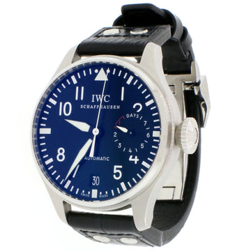 IWC Big Pilot's 7-Day Power Reserve 46MM Black Dial Automatic Stainless Steel Mens Watch IW500401