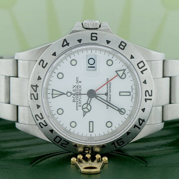 Rolex Explorer II 40MM White Dial Automatic Stainless Steel Mens Oyster Watch 16570 (Copy)