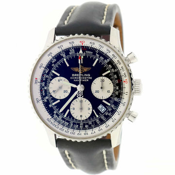 Breitling Navitimer Chronograph 42MM Black Dial Automatic Stainless Steel Mens Watch A23322