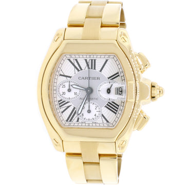Cartier Roadster Chrono XL 18K Yellow Gold Automatic Factory Roman Dial 47MM Mens Watch W62021Y2