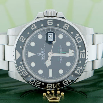 Rolex GMT-Master II Black Ceramic Bezel 40MM Automatic Stainless Steel Mens Oyster Watch 116710