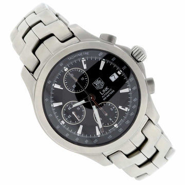 Tag Heuer Link Chronograph Black Dial 42MM Automatic Stainless Steel Mens Watch CJF2110.BA0576