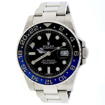 2018 Rolex GMT-Master II Batman Ceramic Bezel 40MM Black Dial Automatic Stainless Steel Mens Watch 116710