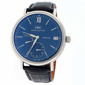 IWC Portofino Eight Days Blue Dial 45MM Automatic Stainless Steel Mens Watch IW510106