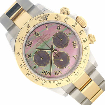 Rolex Cosmograph Daytona 2-Tone 18K Yellow Gold & Stainless Steel Original MOP Dial 40MM Automatic Mens Watch 116523