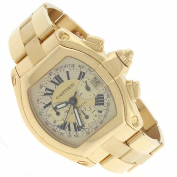 Cartier Roadster Chronograph 18K Yellow Gold Extra Large Automatic Mens Watch W62021Y2