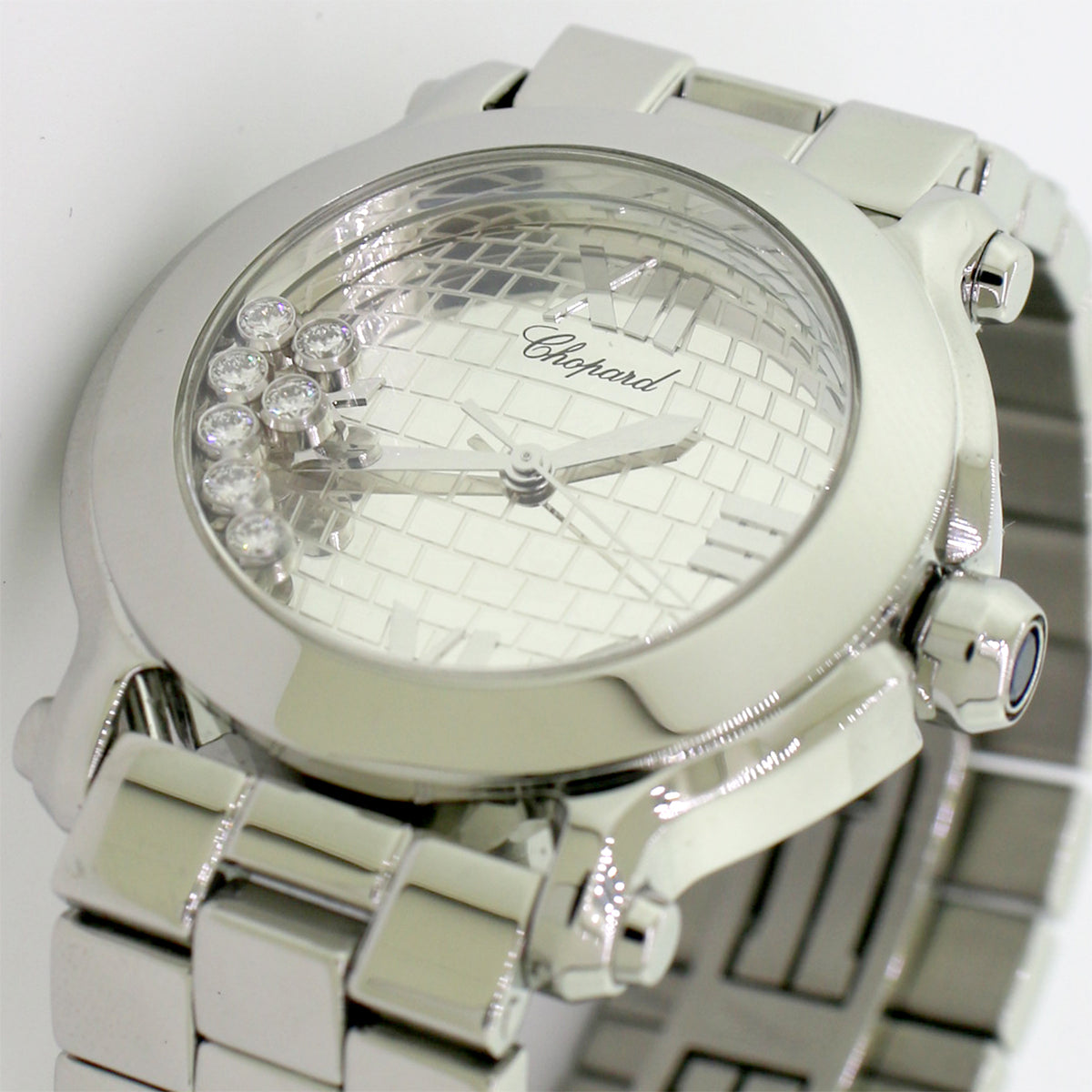 Chopard Pattern Chopard Happy Sport 35MM Brick Pattern Dial Limited Edition Watch 8475