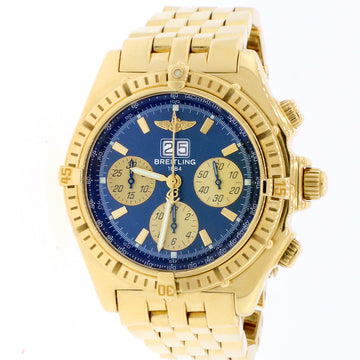 Breitling Chronomat Crosswind Special 44MM Yellow Gold Big Date Chronograph Automatic Watch K44355