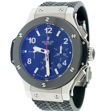 Hublot Big Bang Evolution Ceramic Bezel Black Carbon Dial 44MM Chronograph Automatic Stainless Steel Watch 301.SB.131.RX