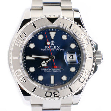 Rolex Yacht-Master 40MM Platinum and Stainless Steel Watch Blue Dial 116622