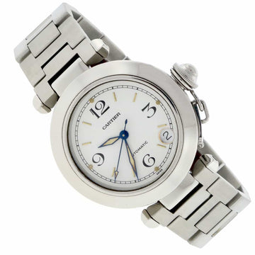 Cartier Pasha C 35mm White Dial Automatic Stainless Steel Watch W31074M7