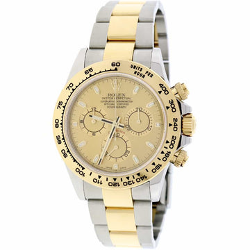2017 Rolex Cosmograph Daytona 2-Tone 18K Yellow Gold/Stainless Steel 40mm Automatic Oyster Mens Watch 116503