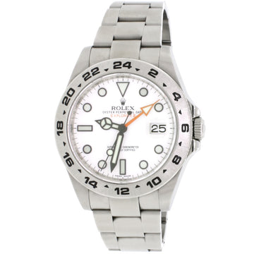 Rolex Explorer II 42MM White Dial Polar Stainless Steel Oyster Watch 216570 Box Papers