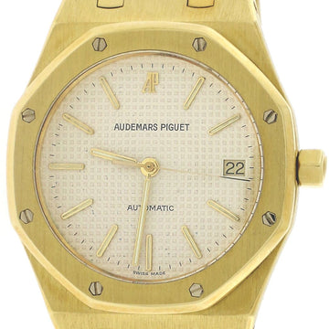Audemars Piguet Royal Oak 18K Yellow Gold Factory Champagne Index Dial 37mm Automatic Watch 15450BA.OO.1256BA.01