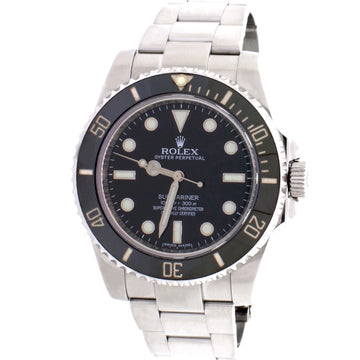 Rolex Submariner Black Dial 40MM Ceramic Bezel Automatic Stainless Steel Oyster Mens Watch 114060