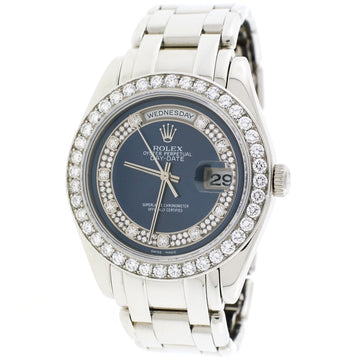 Rolex Day-Date Special Edition Masterpiece Platinum Factory Myriad Diamond Dial & 40 Diamond Bezel 39MM Automatic Watch 18946