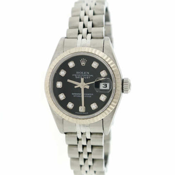 Rolex Datejust Ladies 2-Tone White Gold/Steel Original Diamond Dial 26MM Automatic Stainless Steel Jubilee Watch 79174