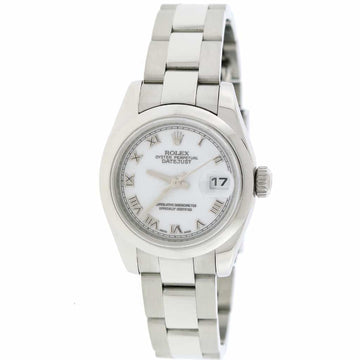 Rolex Datejust Ladies Original White Index Dial 26MM Domed Bezel Automatic Stainless Steel Jubilee Watch 179160