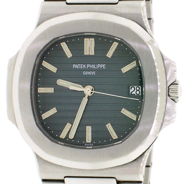 Patek Philippe Nautilus Blue Dial Automatic SS Mens Watch 5711/1A Box & Papers