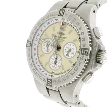 Breitling Professional Hercules Chronograpah 45MM Cream Dial Automatic Stainless Steel Mens Watch A39363