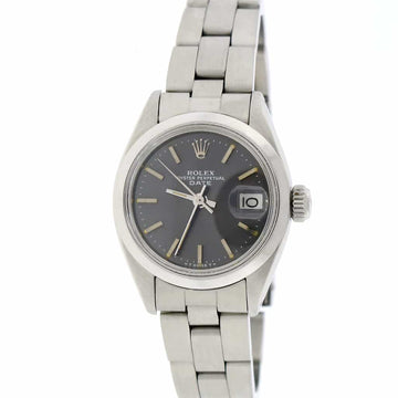 Rolex Date Ladies 26MM Original Rhodium Index Dial Automatic Stainless Steel Oyster Watch
