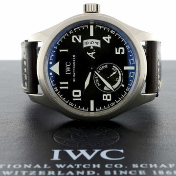 IWC 18K White Gold Saint Exupery Limited Edition Power Reserve Automatic Mens Watch 3201
