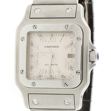Cartier Santos Galbee Large 29MM Silver Roman Dial Automatic Stainless Steel Watch W20055D6