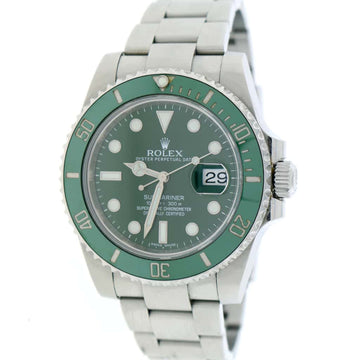 Rolex Submariner Hulk Ceramic Bezel 40mm Steel Watch 116610