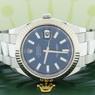 Rolex Datejust II 18K White Gold Stainless Steel 41MM Automatic Mens Watch 116334
