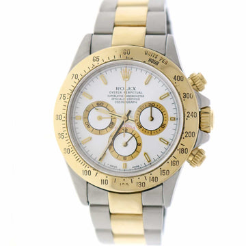 Rolex Cosmograph Daytona 2-Tone 18K Yellow Gold/Steel Original White Index Dial 40mm Automatic Oyster Watch 16523