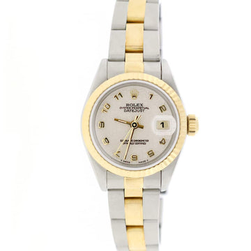 Rolex Datejust Ladies 2-Tone Gold/Steel Original Cream Jubilee Dial 26MM Automatic Oyster Watch 69173