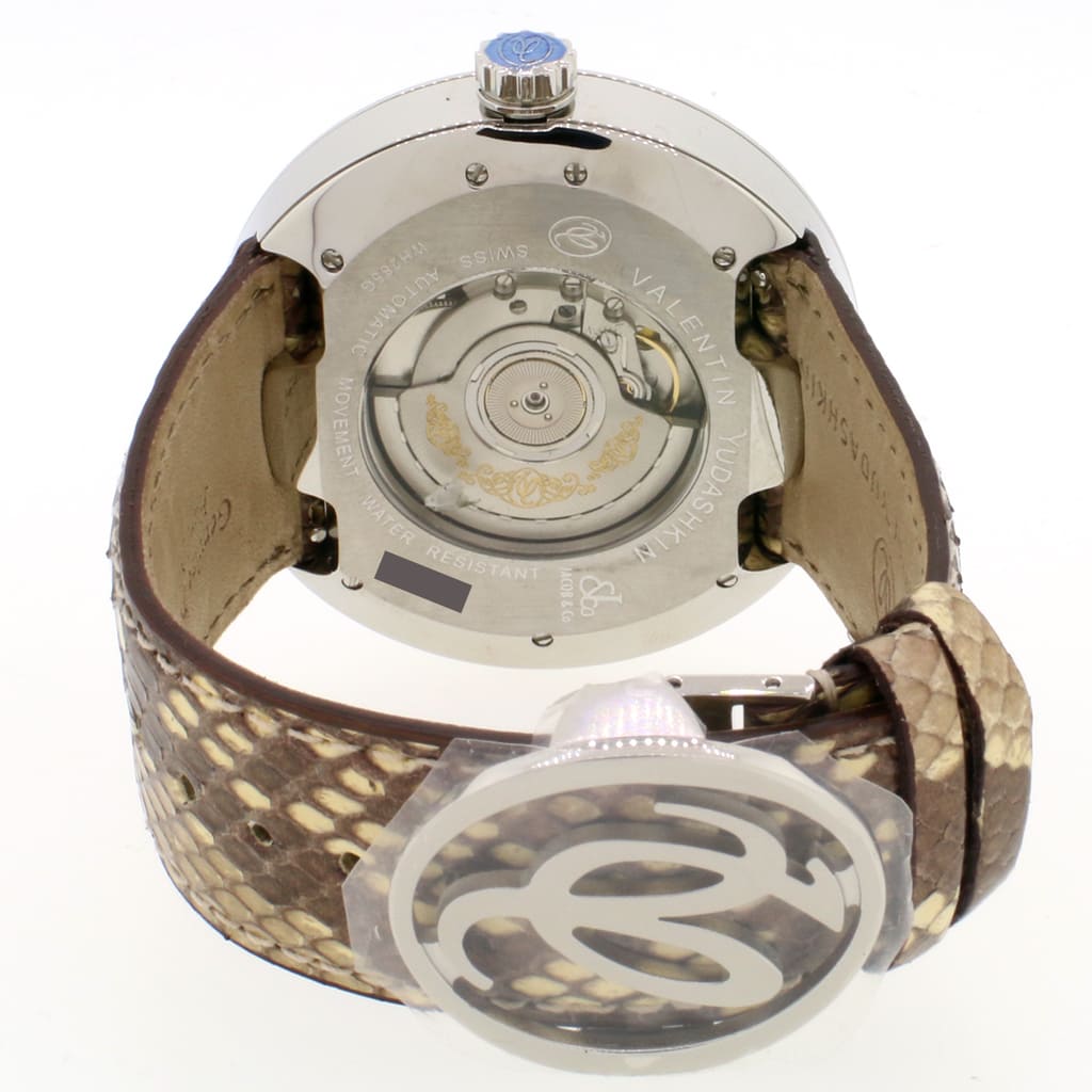 Jacob u0026 Co. Valentin Yudashkin Factory Diamond Python Dial Automatic  Stainless Steel Watch WVY-019