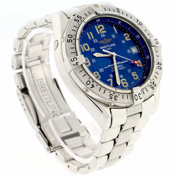 Breitling SuperOcean 42MM Blue Arabic Dial Automatic Stainless Steel Mens Watch A17040
