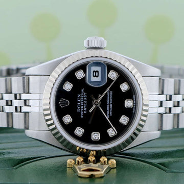 Rolex Datejust Ladies Original Diamond Dial 26MM Automatic Stainless Steel Jubilee Watch 79174
