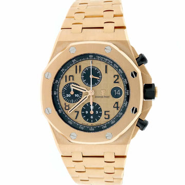 Audemars Piguet Royal Oak Offshore 18K Rose Gold 44MM Chronograph Automatic Mens Watch 26470OR.OO.1000OR.01