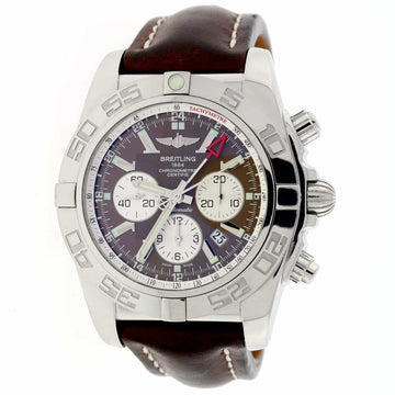 Breitling Chronomat 01 Chronograph 44MM Brown Dial Automatic Stainless Steel Mens Watch AB0410