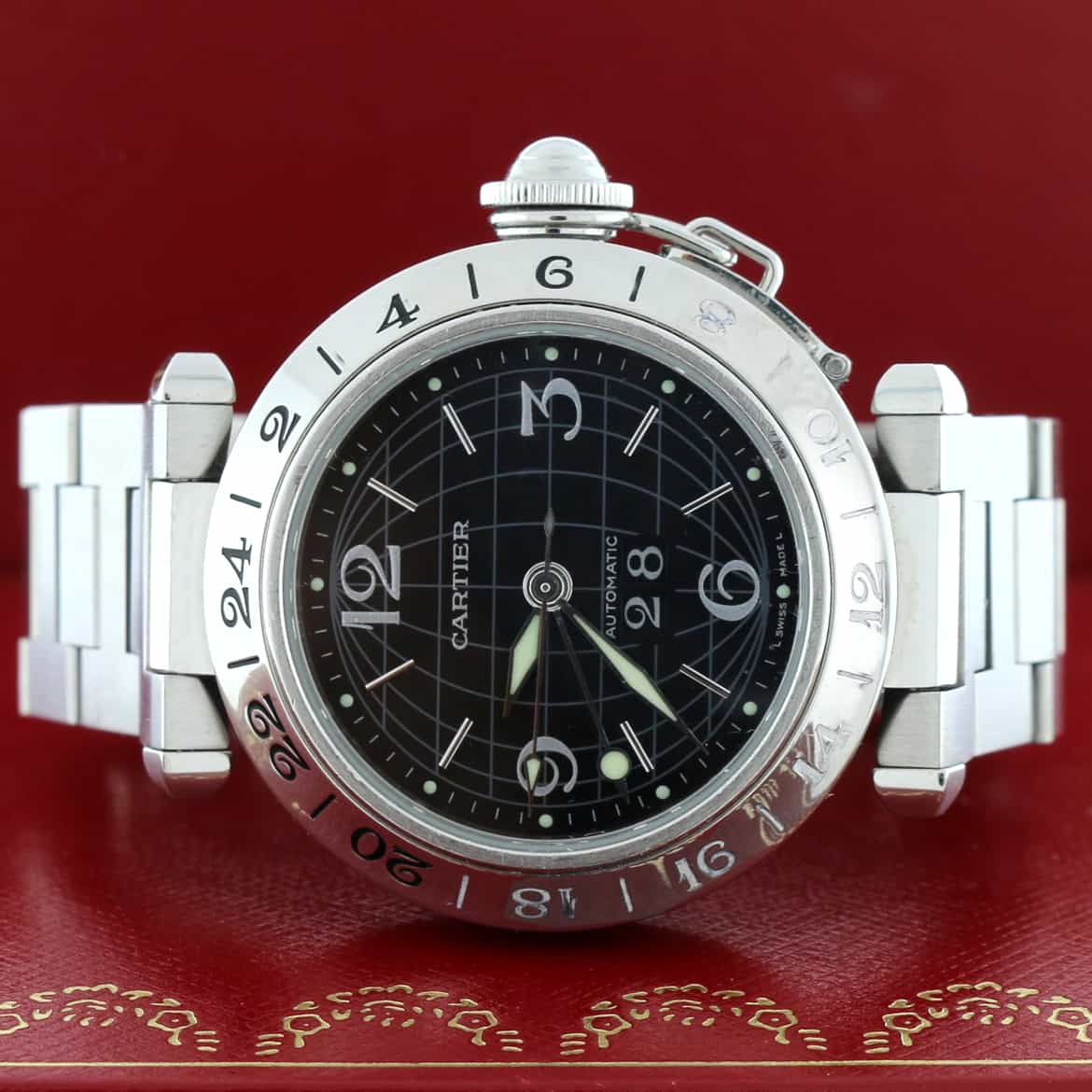 Cartier pasha c online gmt