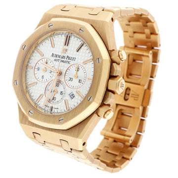Audemars Piguet Royal Oak 18K Rose Gold 41MM Index Dial Chronograph Automatic Mens Watch 26320OR.OO.1220OR.02 w/Box&Papers