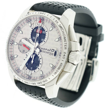 Chopard Mille Miglia Gran Turismo XL Chronograph World Limited 2010 Silver Dial 44MM Steel Mens Watch 16/8459
