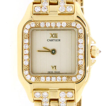 Cartier Panthere 18K Yellow Gold Factory Diamond 22mm Ladies Watch 1280 2