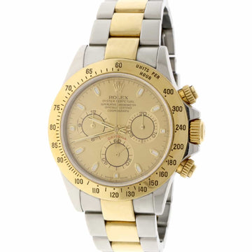 Rolex Cosmograph Daytona 2-Tone 18K Yellow Gold/Stainless Steel 40mm Automatic Oyster Mens Watch 116523