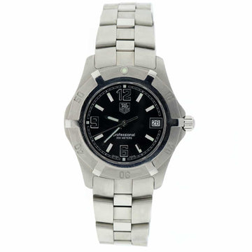 Tag Heuer Professional 38MM Black Dial Stainless Steel Mens Watch WN1110.BA0332