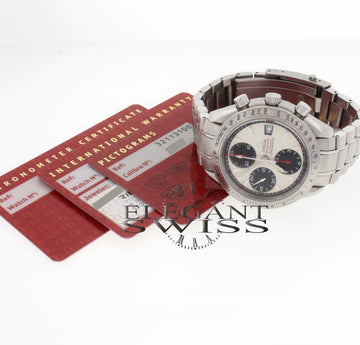 Omega Speedmaster Date Chronograph 40MM Automatic Stainless Steel Mens Watch 32113100