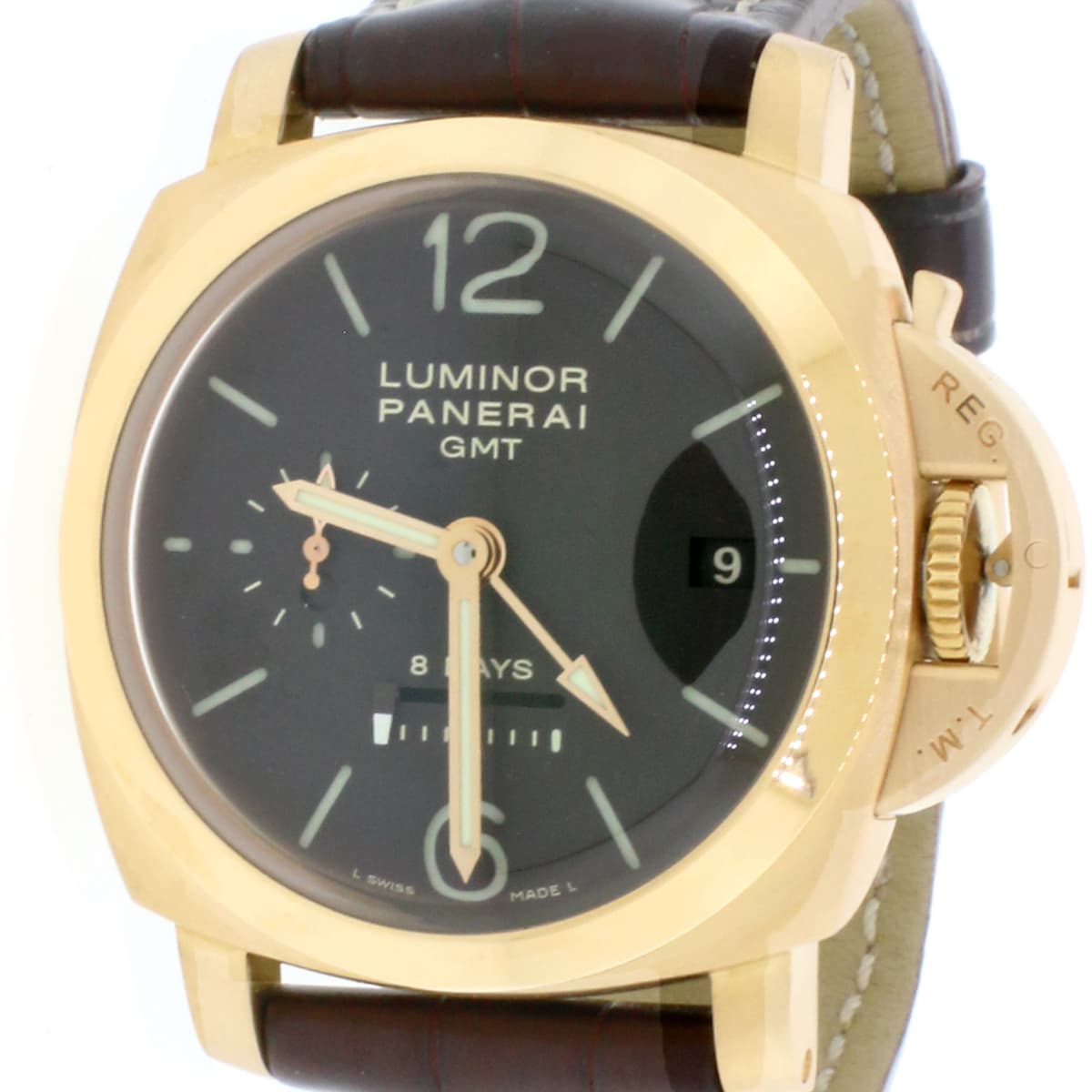 Panerai Luminor 1950 8 Days GMT 18K Pink Gold Limited Edition