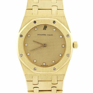 Audemars Piguet Royal Oak 18K Yellow Gold Original Diamond Dial 33mm Watch C85080