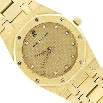 Audemars Piguet Royal Oak 18K Yellow Gold Original Diamond Dial 33mm Watch C85080